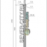 Молниеотвод МЖ 27,1 чертеж