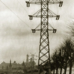 Москва 1920-х, Линии электро-передачи возле Кремля 