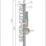Молниеотвод МЖ 24,3 чертеж